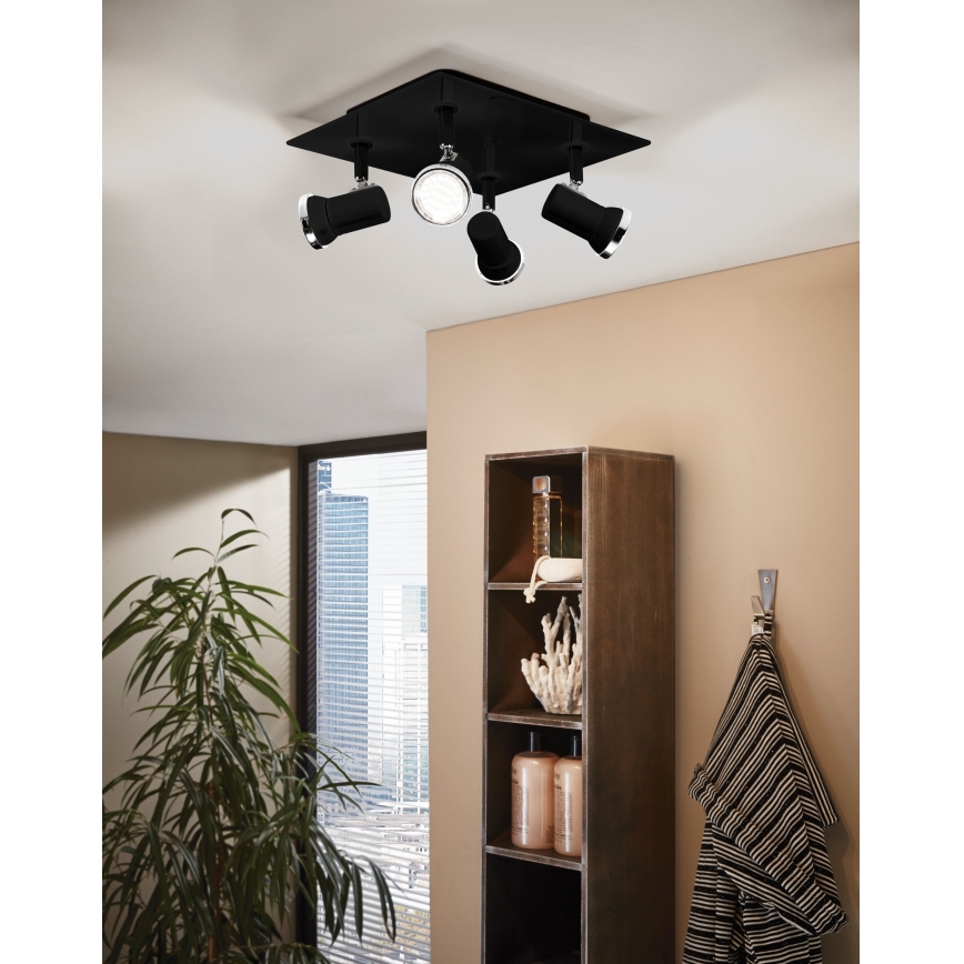 Eglo - LED Badezimmer-Spotlight 4xGU10/3,3W/230V IP44