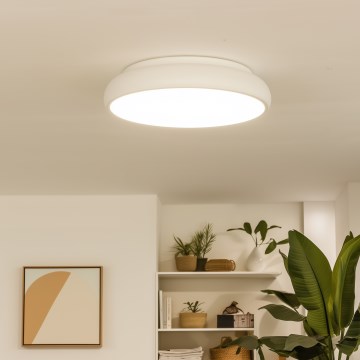 Eglo 33764 - Plafoniera LED RGBW dimmerabile RIODEVA-C 1xLED/27W/230V 2700-6500K diam. 44,5 cm bianco