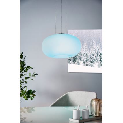 Eglo 33766 - Suspension filaire RGBW à intensité variable OPTICA-C LED/22W/230V
