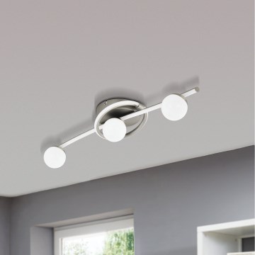 Eglo 34024 - Plafoniera LED AQUINO 3xLED/3,5W/230V + LED/4,5W + LED/7W