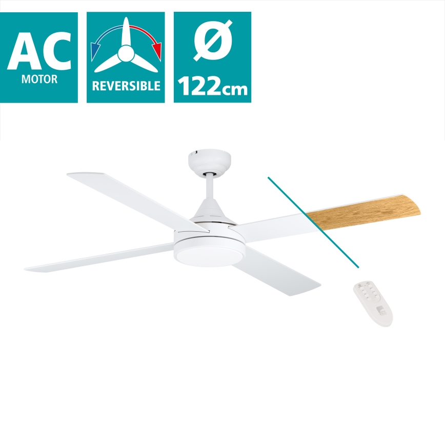 Eglo - LED-Deckenventilator LED/20W/230V 3000/4000/5000K + Fernbedienung weiß