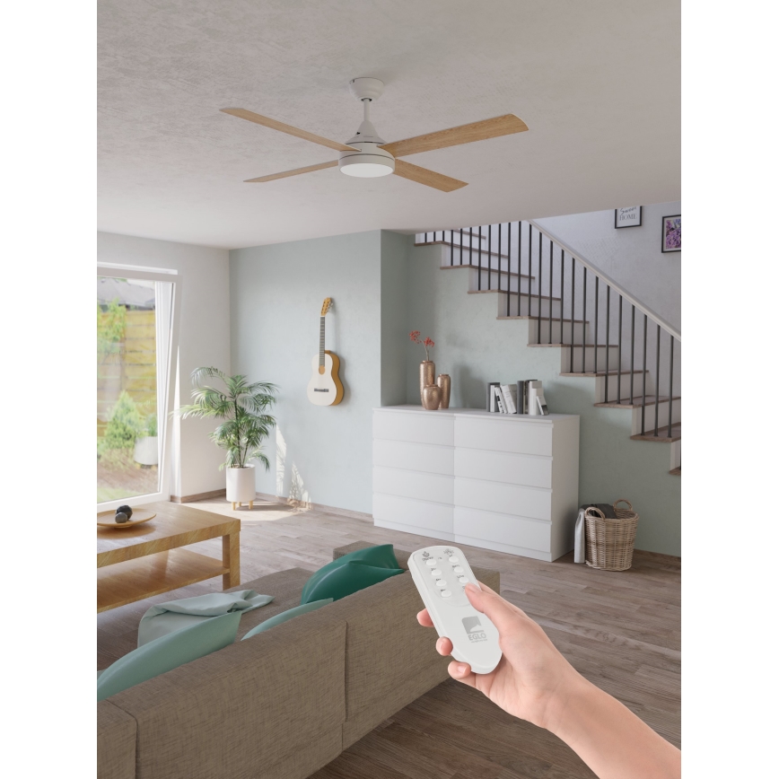 Eglo - LED-Deckenventilator LED/20W/230V 3000/4000/5000K + Fernbedienung weiß
