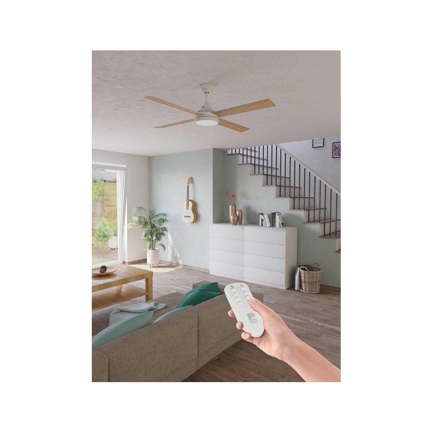Eglo - LED-Deckenventilator LED/20W/230V 3000/4000/5000K + Fernbedienung weiß