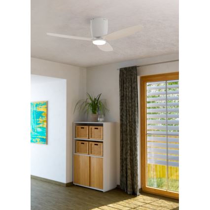 Eglo - Ventilateur de plafond LED/15W/230V + télécommande
