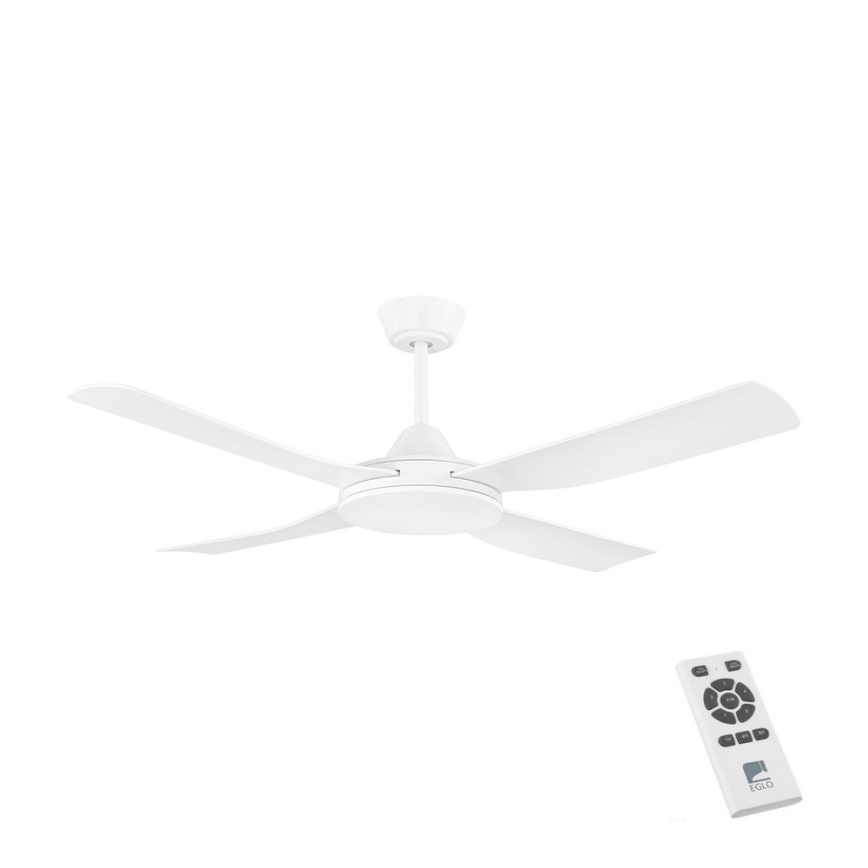 Eglo - Deckenventilator 52W/230V + FB weiß