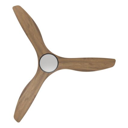 Eglo - Ventilateur de plafond LED/19W/230V 3000/4000/5000K Ø 132 cm marron + télécommande
