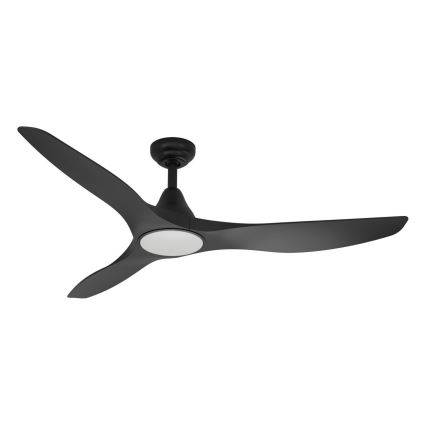Eglo - Ventilatore da soffitto LED/19W/230V Ø 132 cm nero + telecomando