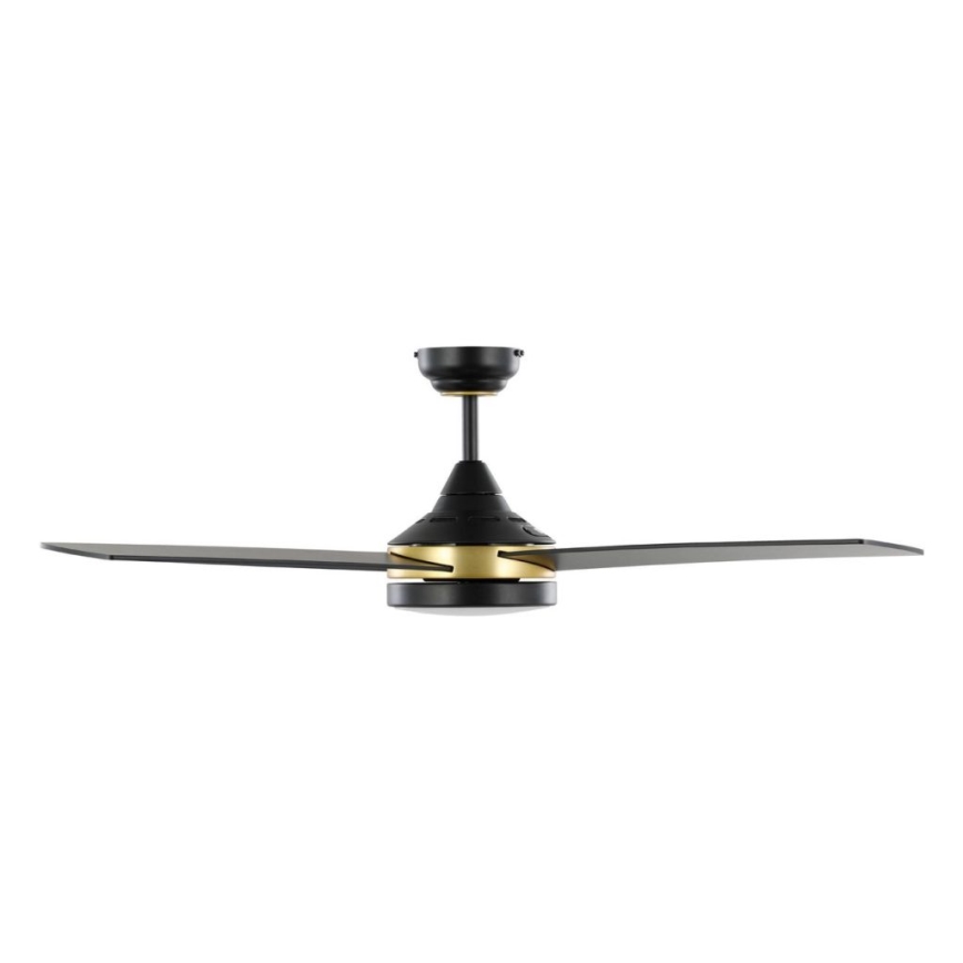 Eglo - Ventilateur de plafond LED 19 W/230 V, 3000/4000/5000 K, Ø 122 cm, noir, télécommande incluse