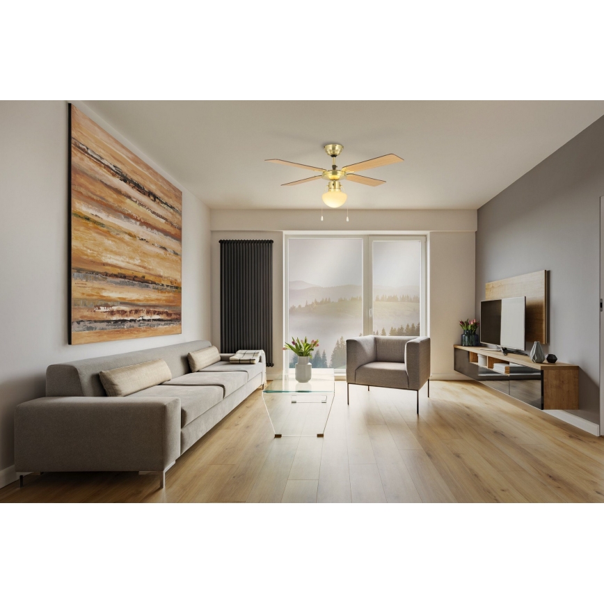 Eglo - Deckenventilator 1xE27/60W/230V golden