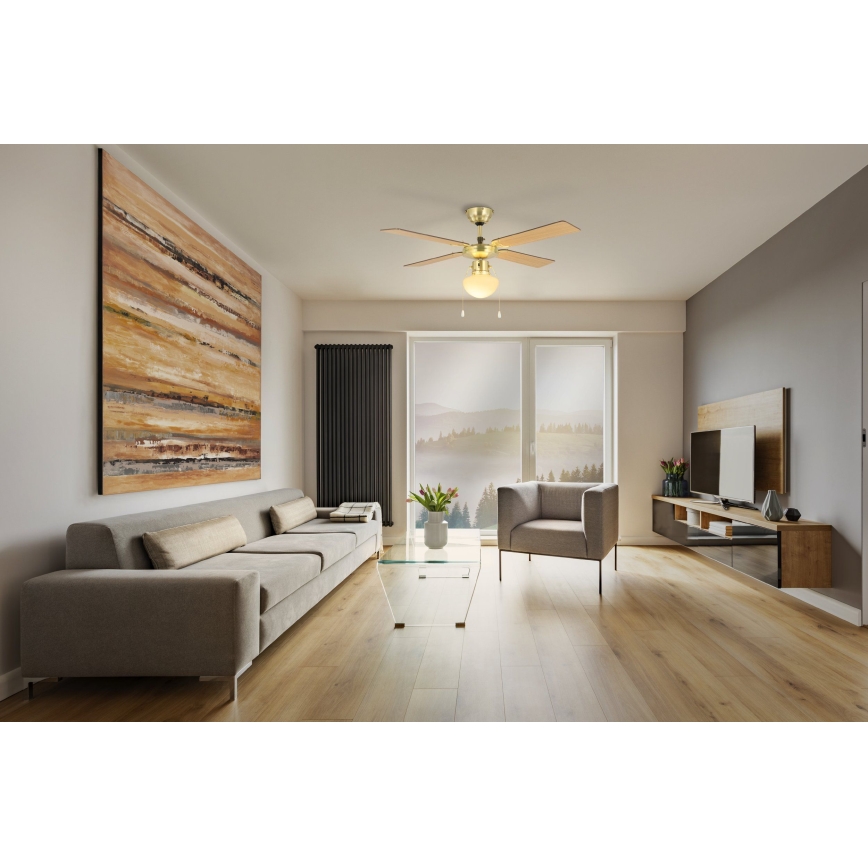Eglo - Deckenventilator 1xE27/60W/230V golden