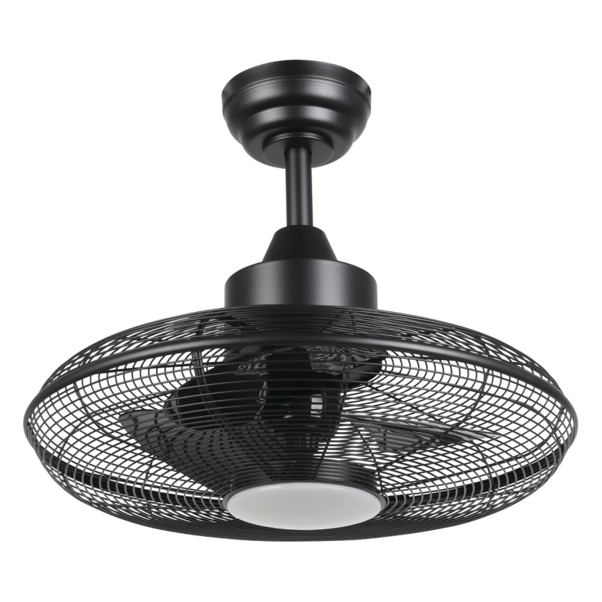 Eglo - Ventilatore da soffitto LED/15W/230V 3000/4000/5000K Ø 53 cm nero + telecomando