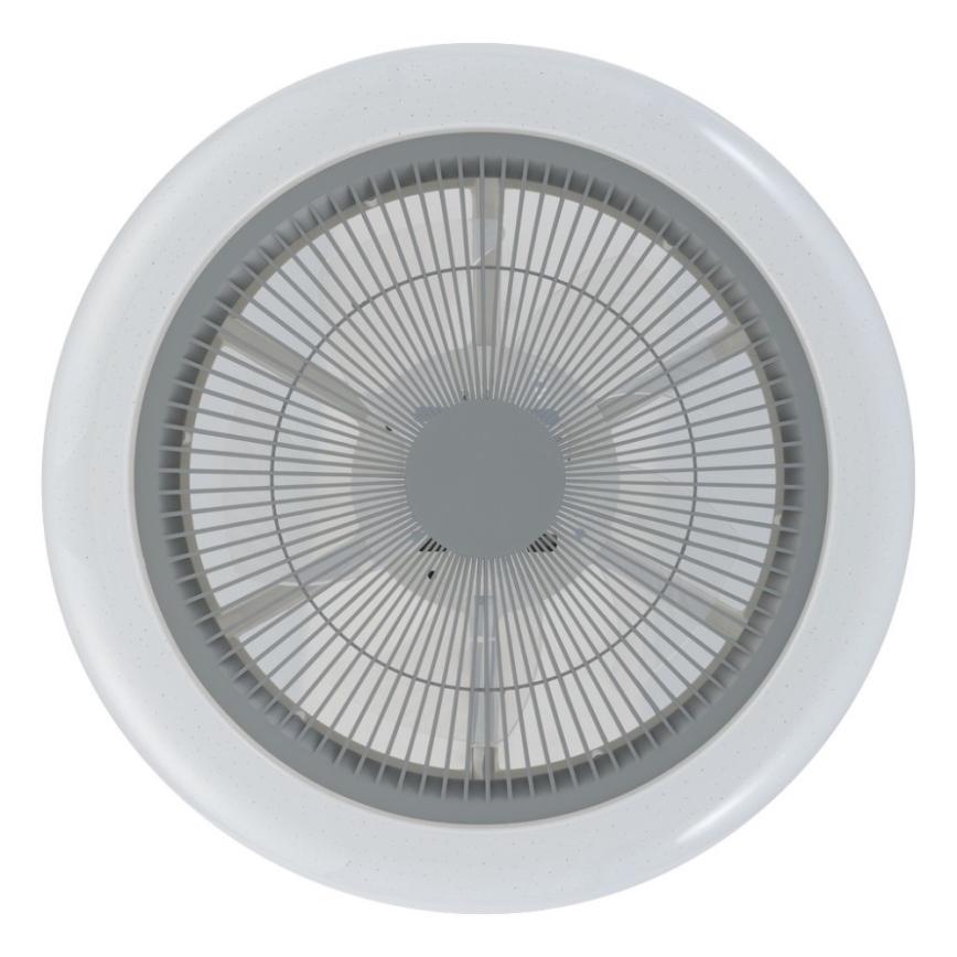 Eglo - Ventilateur de plafond à intensité variable LED/25,5W/230V gris + télécommande