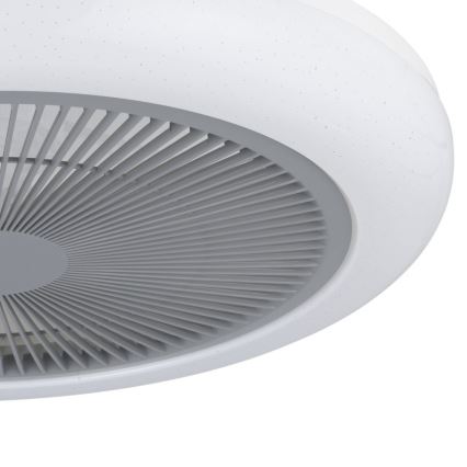 Eglo - Ventilateur de plafond à intensité variable LED/25,5W/230V gris + télécommande