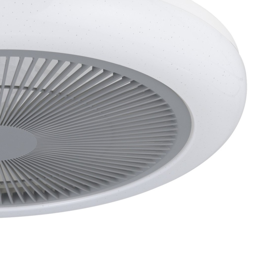 Eglo - Ventilateur de plafond à intensité variable LED/25,5W/230V gris + télécommande