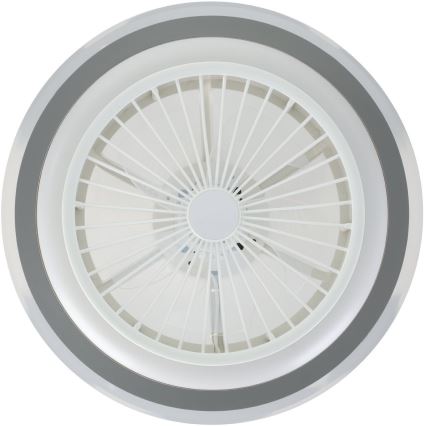 Eglo - Ventilateur de plafond à intensité variable LED/25,5W/230V blanc/gris 2700-6500K + télécommande