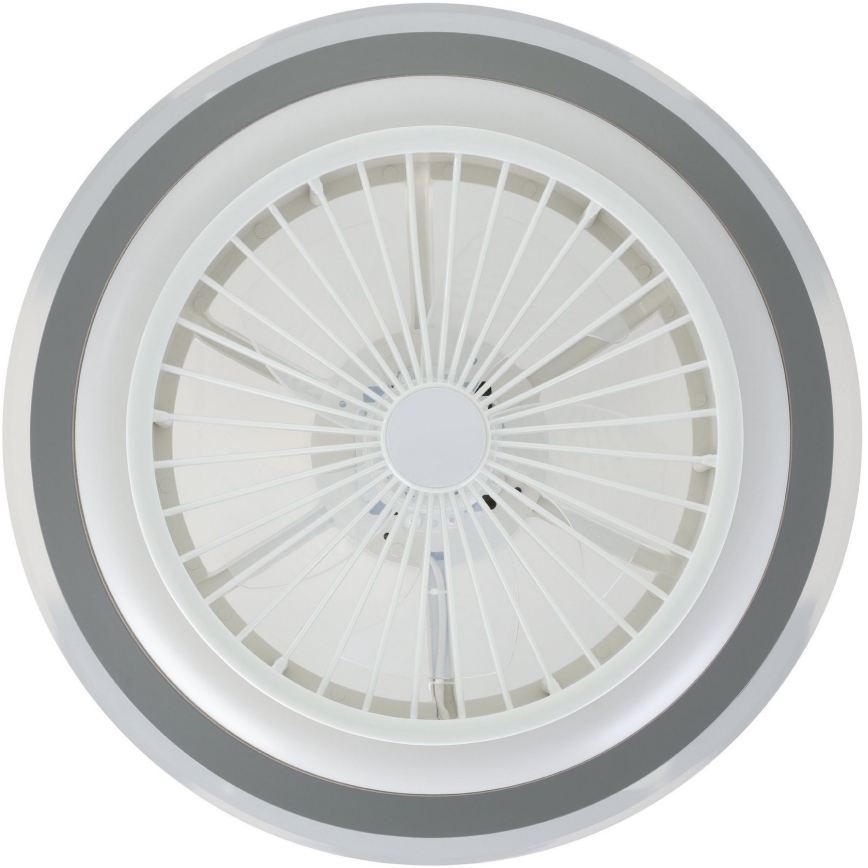 Eglo - Ventilateur de plafond à intensité variable LED/25,5W/230V blanc/gris 2700-6500K + télécommande