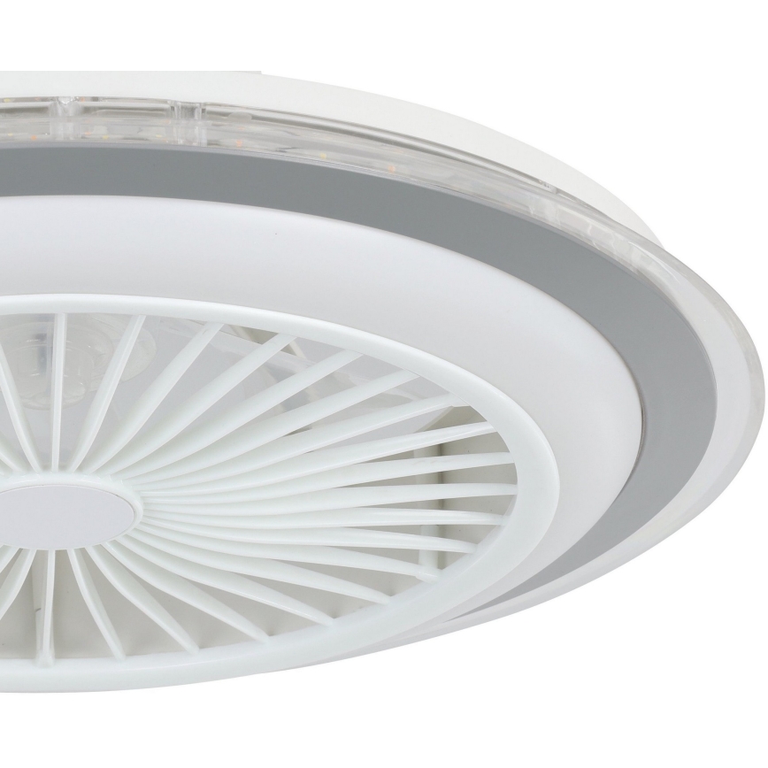 Eglo - Ventilateur de plafond à intensité variable LED/25,5W/230V blanc/gris 2700-6500K + télécommande