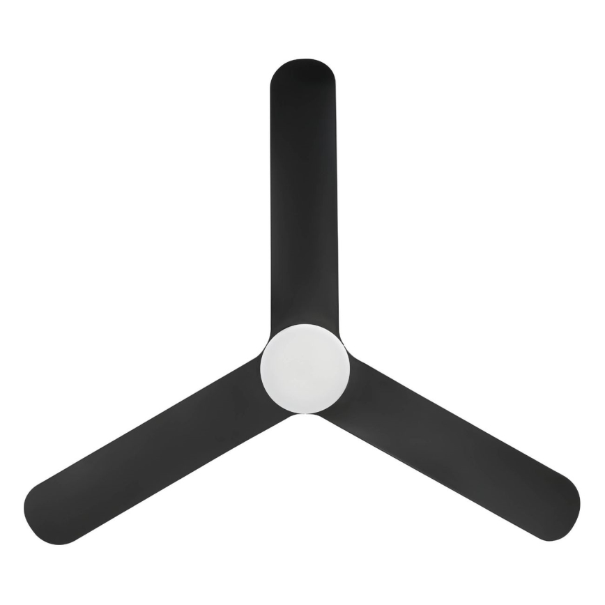 Eglo - Ventilateur de plafond LED à intensité variable/17W/230V Ø 132 cm noir + télécommande