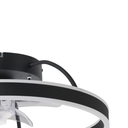 Eglo - Ventilateur de plafond LED RGBW dimmable LED/36W/230V 3000-6500K Ø 50 cm noir + télécommande