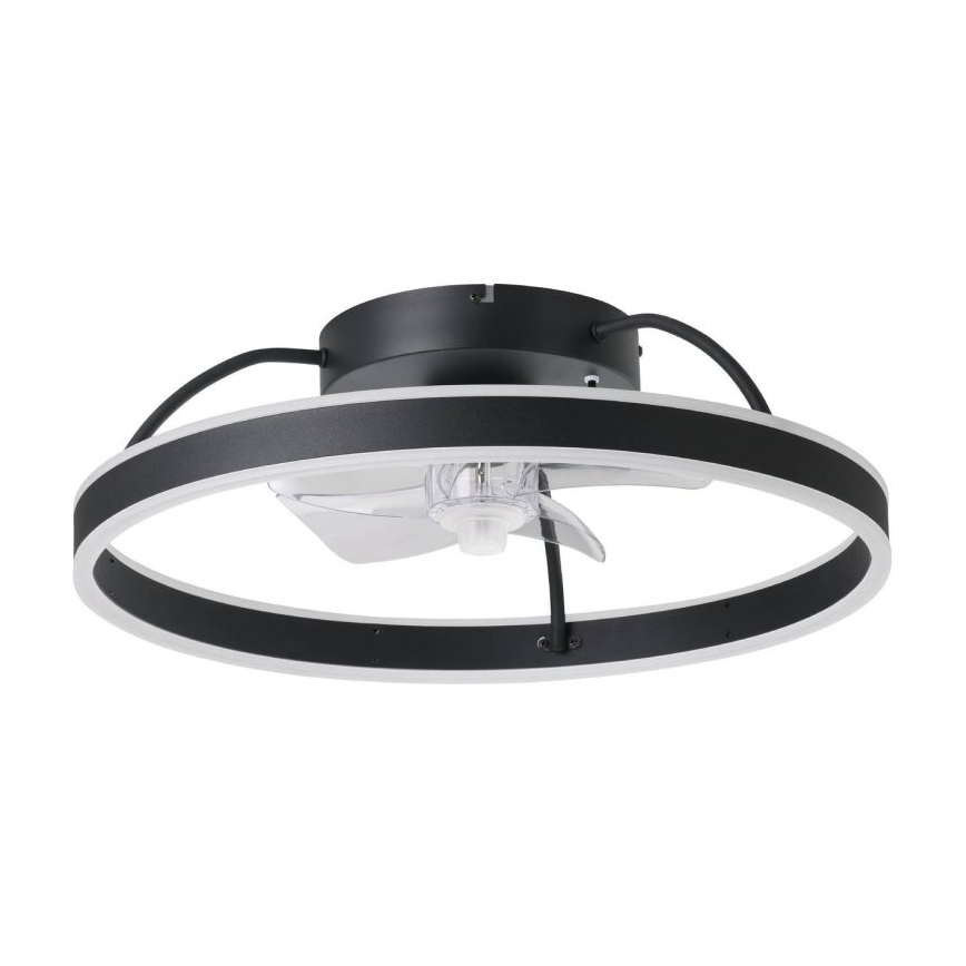 Eglo - Ventilatore da soffitto dimmerabile LED RGBW/36W/230V 3000–6500K Ø 50 cm nero + telecomando