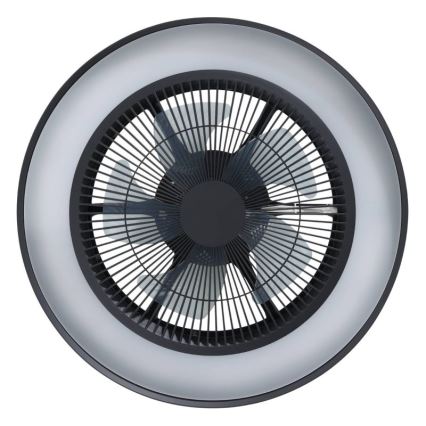 Eglo - LED RGBW dimmbarer Deckenventilator 3xLED/8,5W/230V+LED/6W 2700-6500K Ø 48 cm schwarz + Fernbedienung