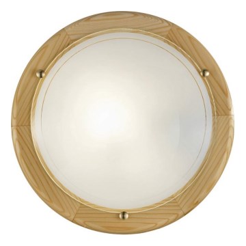 Eglo 3894 - Deckenleuchte UFO 2xE27/60W/230V Durchmesser 38 cm Kiefer