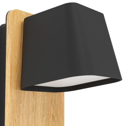 Eglo - Applique 1xE27/40W/230V nero/marrone