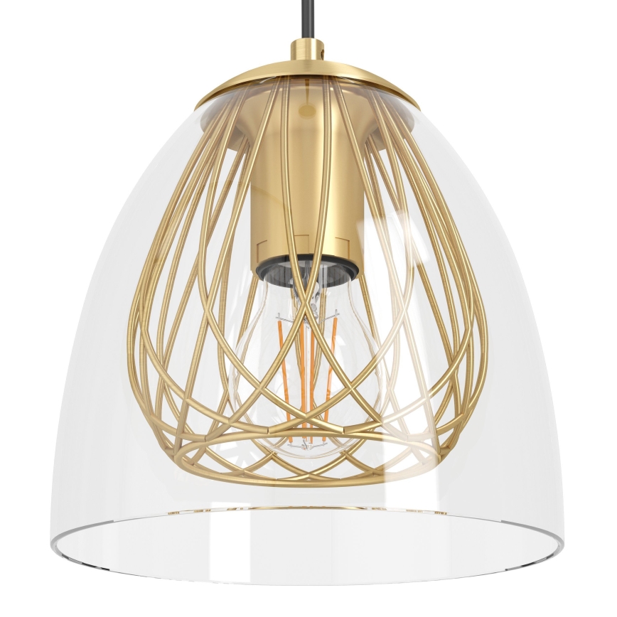 Eglo - Hängeleuchte 1xE27/40W/230V golden