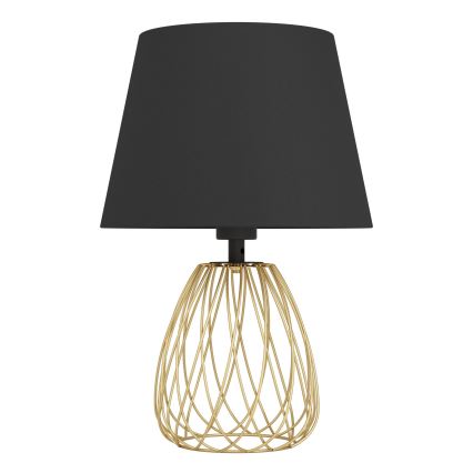 Eglo - Lampe de table 1xE27/40W/230V noir/doré