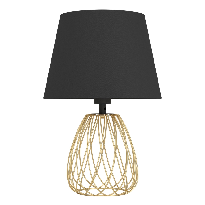 Eglo - Lampe de table 1xE27/40W/230V noir/doré