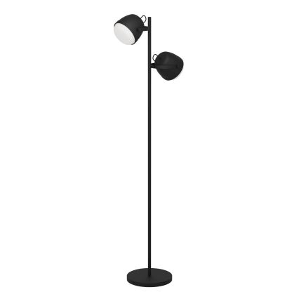 Eglo - Lampadaire 2xE27/28W/230V noir