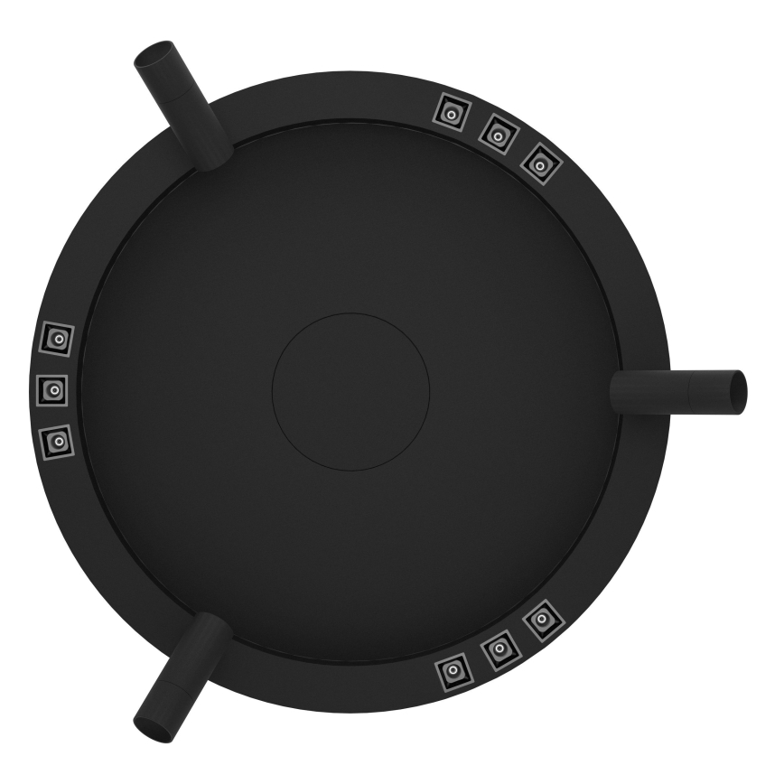 Eglo - Plafoniera LED dimmerabile 3xLED/8W/230V + 3xLED/8,5W 3000K nero + telecomando