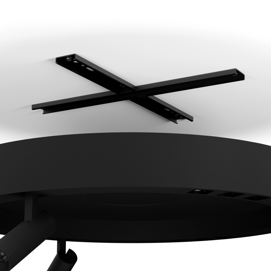 Eglo - Plafonnier à intensité variable 3xLED/8W/230V + 3xLED/8,5W 3000K noir + Télécommande
