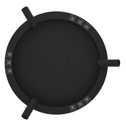 Eglo - Plafonnier à intensité variable 3xLED/8W/230V + 3xLED/8,5W 3000K noir + Télécommande