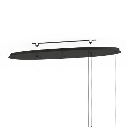 Eglo - Lampadario a sospensione con filo LED dimmerabile 8xLED/4,2W/230V 3000K nero