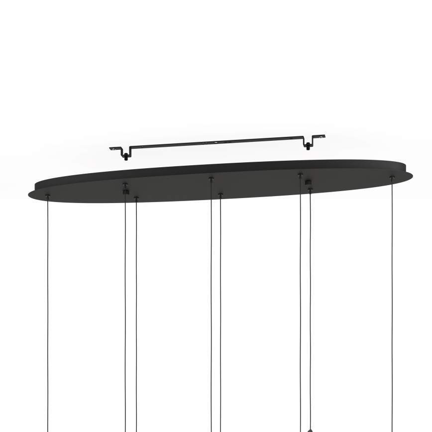 Eglo - Lampadario a sospensione con filo LED dimmerabile 8xLED/4,2W/230V 3000K nero
