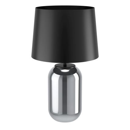 Eglo - Lampada da tavolo 1xE27/40W/230V nero/fumé