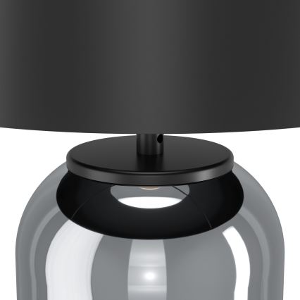 Eglo - Lampe de table 1xE27/40W/230V noir/fumé