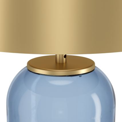Eglo - Tischleuchte 1xE27/40W/230V golden/blau