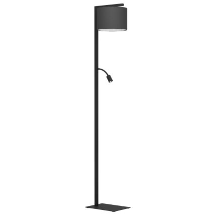 Eglo - LED-Stehleuchte 1xE27/40W/230V + LED/3,8W 3000K schwarz