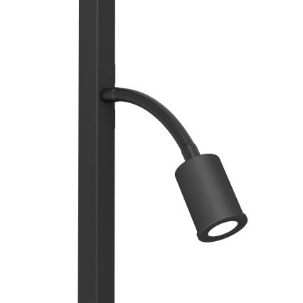 Eglo - LED-Stehleuchte 1xE27/40W/230V + LED/3,8W 3000K schwarz