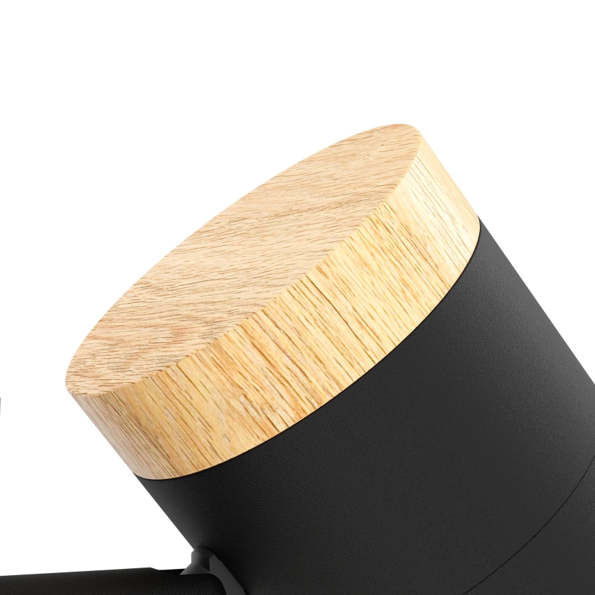 Eglo - Lampada LED da terra 3xGU10/4,5W/230V 3000K nero/marrone