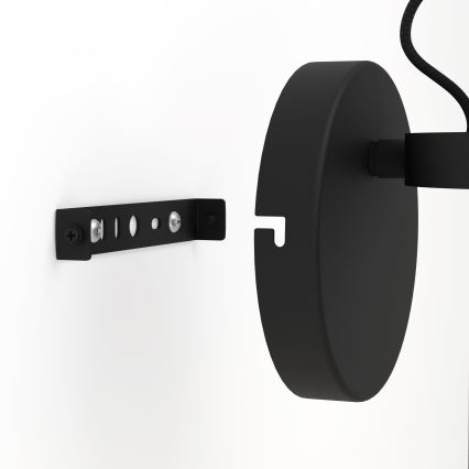 Eglo - Applique 1xE27/28W/230V nero