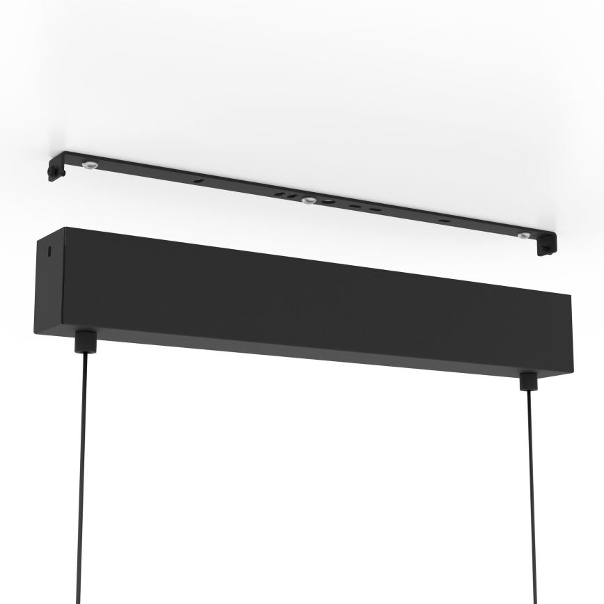 Eglo - Suspension filaire à intensité variable 2xLED/12,5W/230V + LED/15,5W 3000K noir