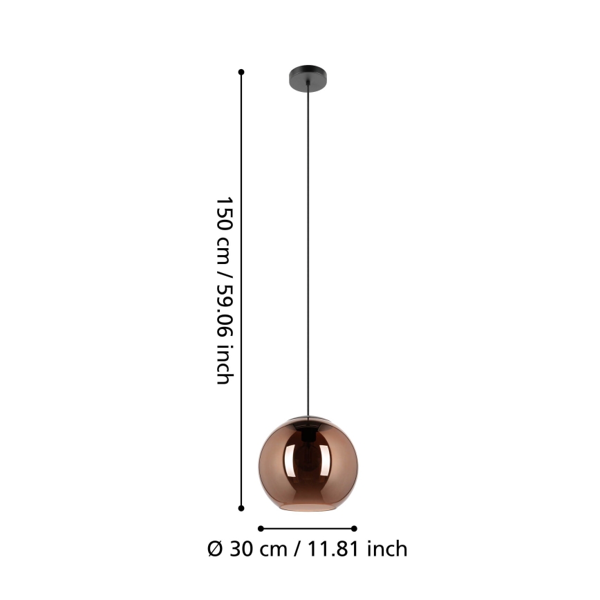 Eglo - Hängeleuchte 1xE27/40W/230V kupfern