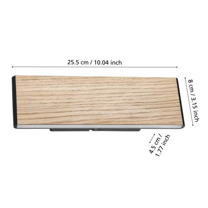 Eglo - Applique a LED 2xLED/4,2W/230V 3000K quercia