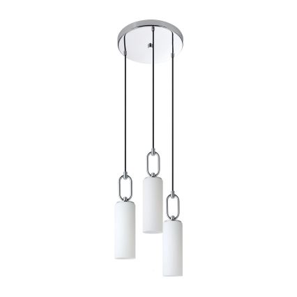 Eglo - Hängeleuchte 3xE27/40W/230V glänzendes Chrom