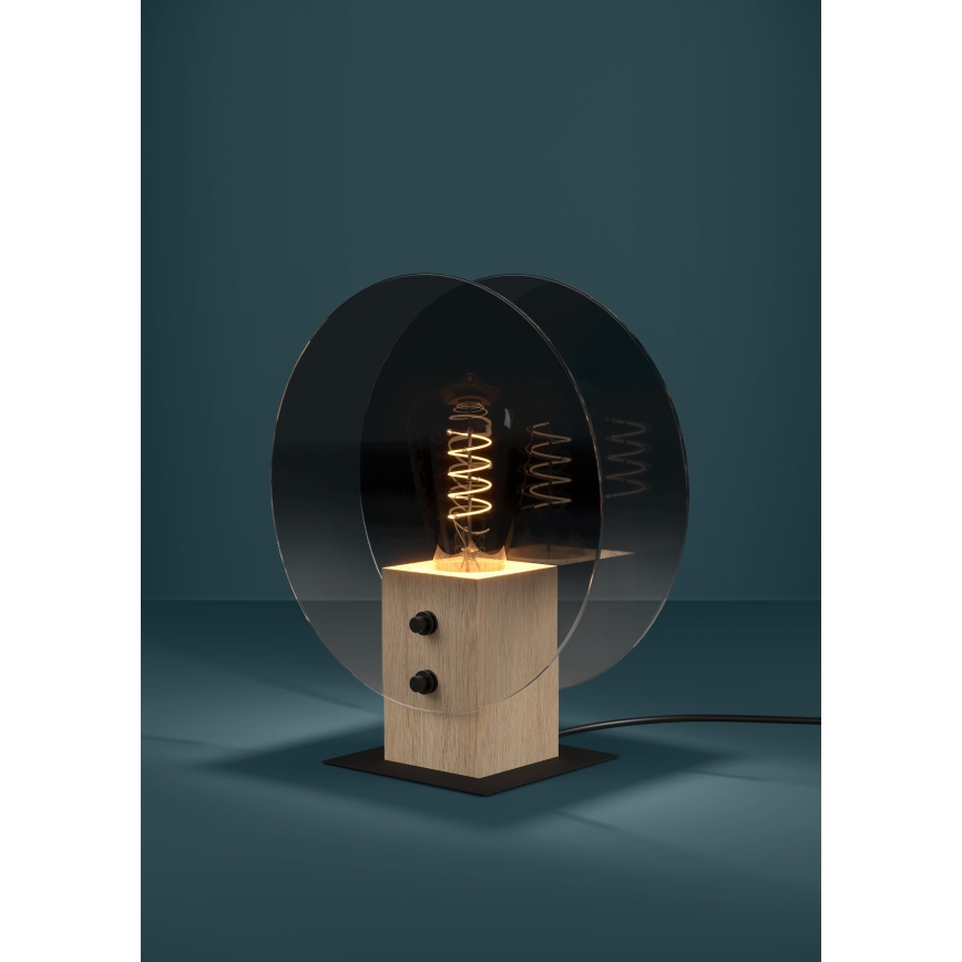 Eglo - Suspension filaire 1xE27/40W/230V fumé