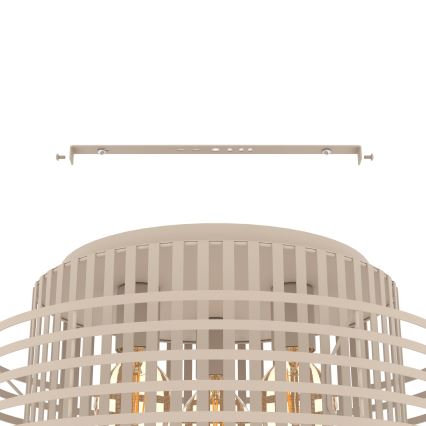Eglo - Plafoniera 3xE27/40W/230V color crema