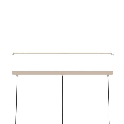 Eglo - Suspension filaire 3xE27/40W/230V crème